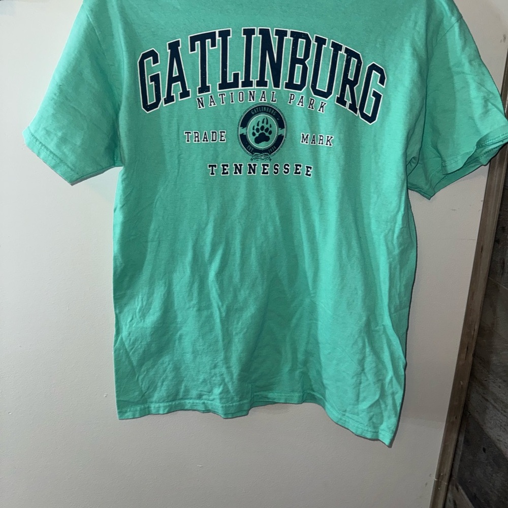 Gatlinburg National Park Men's Teal T-Shirt